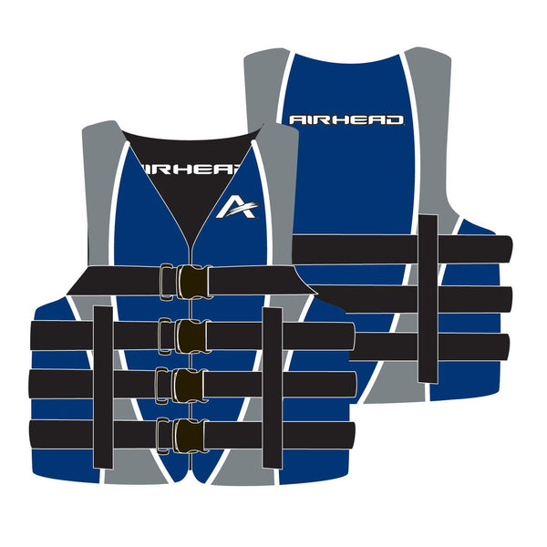 Airhead Adult Dual Size Nylon PFD S/M Blue