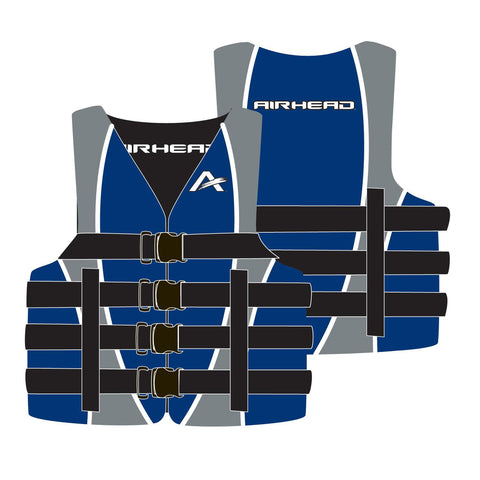Airhead Adult Dual Size Nylon PFD S/M Blue