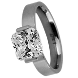 B.Tiff "The Asscher" Stainless Steel Ring