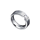 B.Tiff Amikoj Tension and Pavé Ring