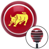 Yellow Bull Red Stripe Shift Knob with M16 x 15 Insert