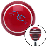 Blue Dragon Symbol Red Stripe Shift Knob with M16 x 15 Insert
