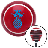 Blue Hawaiian Pineapple Red Stripe Shift Knob with M16 x 15 Insert