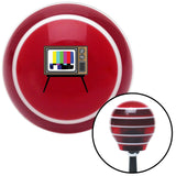 TV  Red Stripe Shift Knob with M16 x 15 Insert