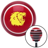 Yellow Lion Red Stripe Shift Knob with M16 x 15 Insert