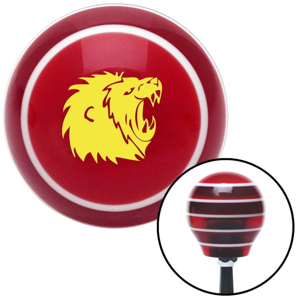 Yellow Lion Red Stripe Shift Knob with M16 x 15 Insert