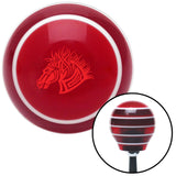 Red Horse Red Stripe Shift Knob with M16 x 15 Insert