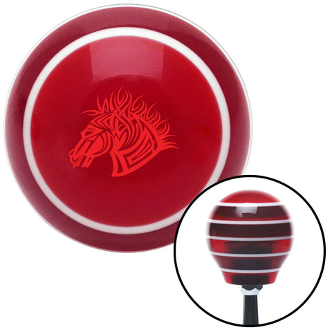 Red Horse Red Stripe Shift Knob with M16 x 15 Insert
