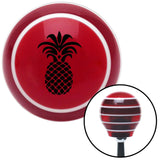 Black Hawaiian Pineapple Red Stripe Shift Knob with M16 x 15 Insert