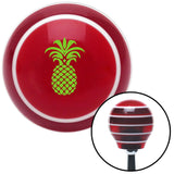 Green Pineapple Red Stripe Shift Knob with M16 x 15 Insert