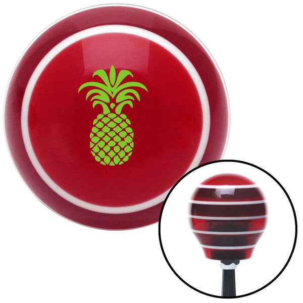 Green Pineapple Red Stripe Shift Knob with M16 x 15 Insert