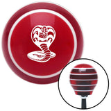 White King Cobra Red Stripe Shift Knob with M16 x 15 Insert