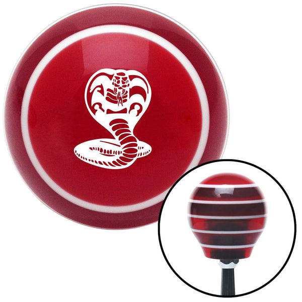 White King Cobra Red Stripe Shift Knob with M16 x 15 Insert