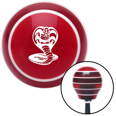 White King Cobra Red Stripe Shift Knob with M16 x 15 Insert