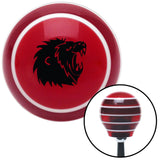 Black Lion Red Stripe Shift Knob with M16 x 15 Insert