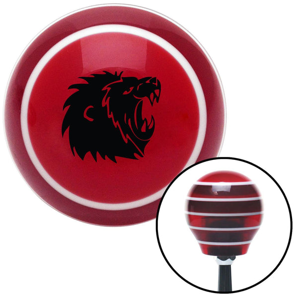 Black Lion Red Stripe Shift Knob with M16 x 15 Insert