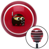 Ninja Ghost Red Stripe Shift Knob with M16 x 15 Insert