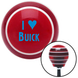 Blue I 3 BUICK Red Stripe Shift Knob with M16 x 15 Insert