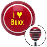 Yellow I 3 BUICK Red Stripe Shift Knob with M16 x 15 Insert