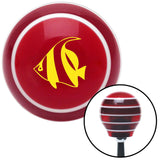 Yellow Clown Fish Red Stripe Shift Knob with M16 x 15 Insert