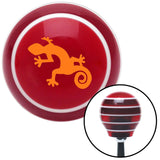 Orange Gecko Red Stripe Shift Knob with M16 x 15 Insert