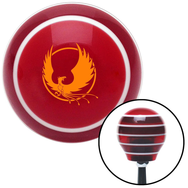 Orange Phoenix Red Stripe Shift Knob with M16 x 15 Insert