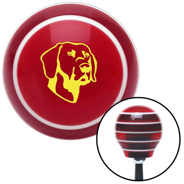 Yellow Dog Red Stripe Shift Knob with M16 x 15 Insert