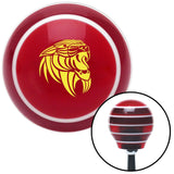 Yellow Wildcat Red Stripe Shift Knob with M16 x 15 Insert