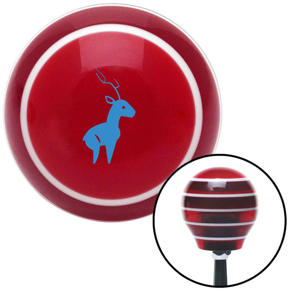Blue Deer Red Stripe Shift Knob with M16 x 15 Insert