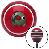 Cyborg Ghost Red Stripe Shift Knob with M16 x 15 Insert