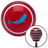 Blue Killer Whale Red Stripe Shift Knob with M16 x 15 Insert