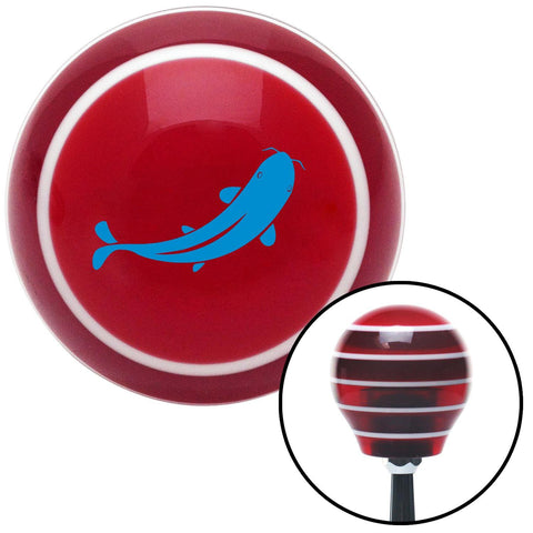 Blue Killer Whale Red Stripe Shift Knob with M16 x 15 Insert