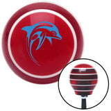 Blue Dolphin Red Stripe Shift Knob with M16 x 15 Insert