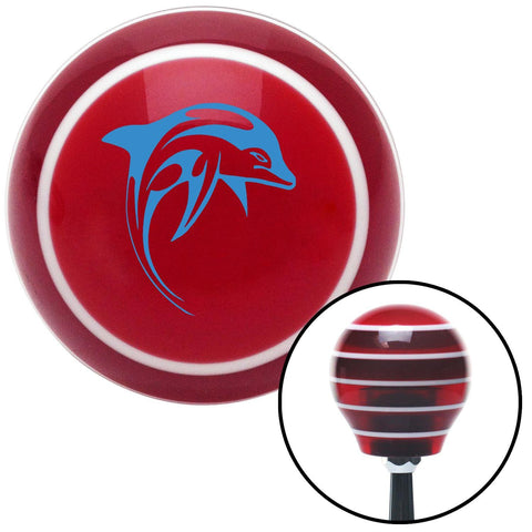 Blue Dolphin Red Stripe Shift Knob with M16 x 15 Insert