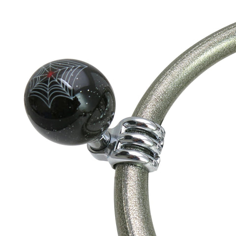 Black Spider Suicide Brody Knob Translucent with Metal Flake