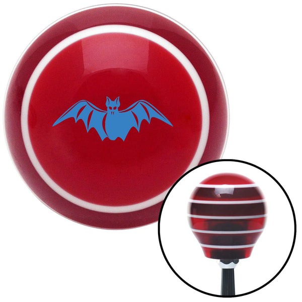 Blue Bat Red Stripe Shift Knob with M16 x 15 Insert