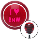 Pink I 3 BMW Red Stripe Shift Knob with M16 x 15 Insert