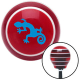 Blue Gecko Red Stripe Shift Knob with M16 x 15 Insert