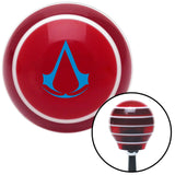 Blue Assassins Creed Red Stripe Shift Knob with M16 x 15 Insert
