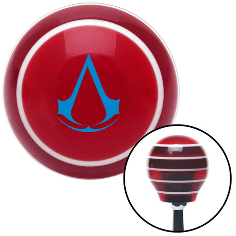Blue Assassins Creed Red Stripe Shift Knob with M16 x 15 Insert
