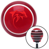 Red Dolphin Red Stripe Shift Knob with M16 x 15 Insert