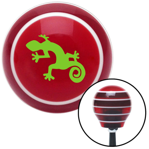 Green Gecko Red Stripe Shift Knob with M16 x 15 Insert