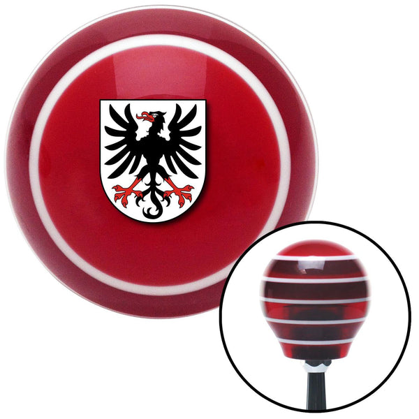 Slovakia Coat of Arms Red Stripe Shift Knob with M16 x 15 Insert