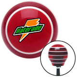 Haterade Logo Red Stripe Shift Knob with M16 x 15 Insert