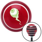 Green Zombie Eyeball Red Stripe Shift Knob with M16 x 15 Insert