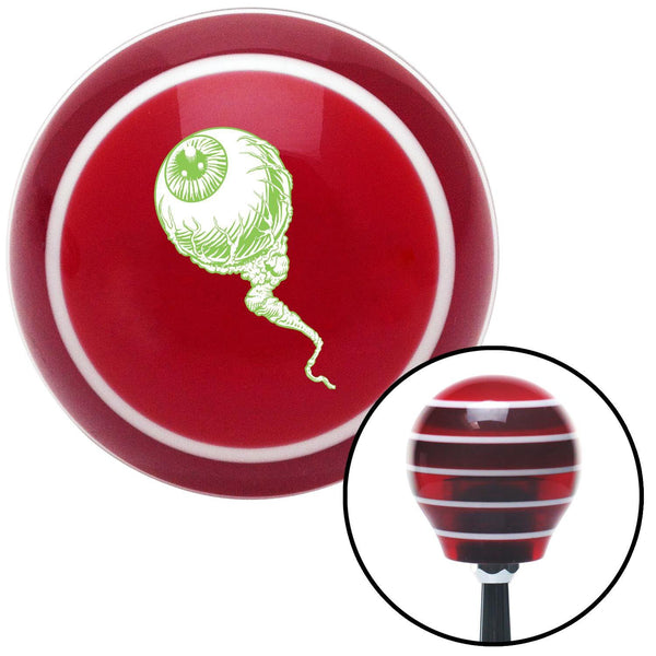 Green Zombie Eyeball Red Stripe Shift Knob with M16 x 15 Insert