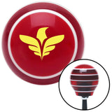 Yellow Thunderbird Red Stripe Shift Knob with M16 x 15 Insert