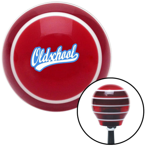 Oldschool Blue Red Stripe Shift Knob with M16 x 15 Insert