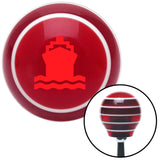 Red Cruiseship Red Stripe Shift Knob with M16 x 15 Insert