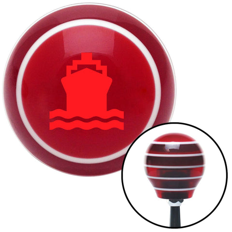 Red Cruiseship Red Stripe Shift Knob with M16 x 15 Insert